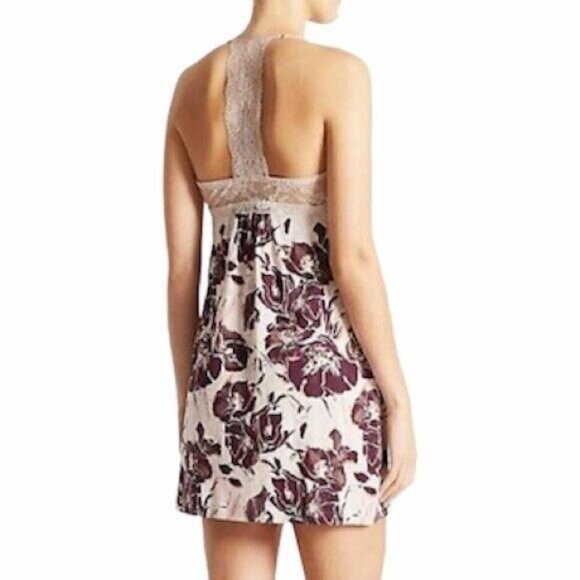 Rosie for Autograph Marks & Spencer Floral Chemise 14  US Size L Pink Babydoll - Picture 1 of 8